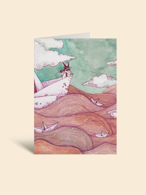 adventure on a paper boat